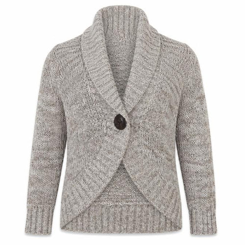 Marks and Spencer Womens Beige  Knit Cardigan Jumper Size 12
