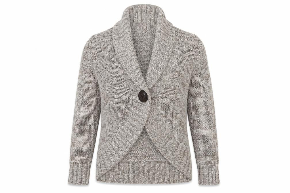 Marks and Spencer Womens Beige  Knit Cardigan Jumper Size 12