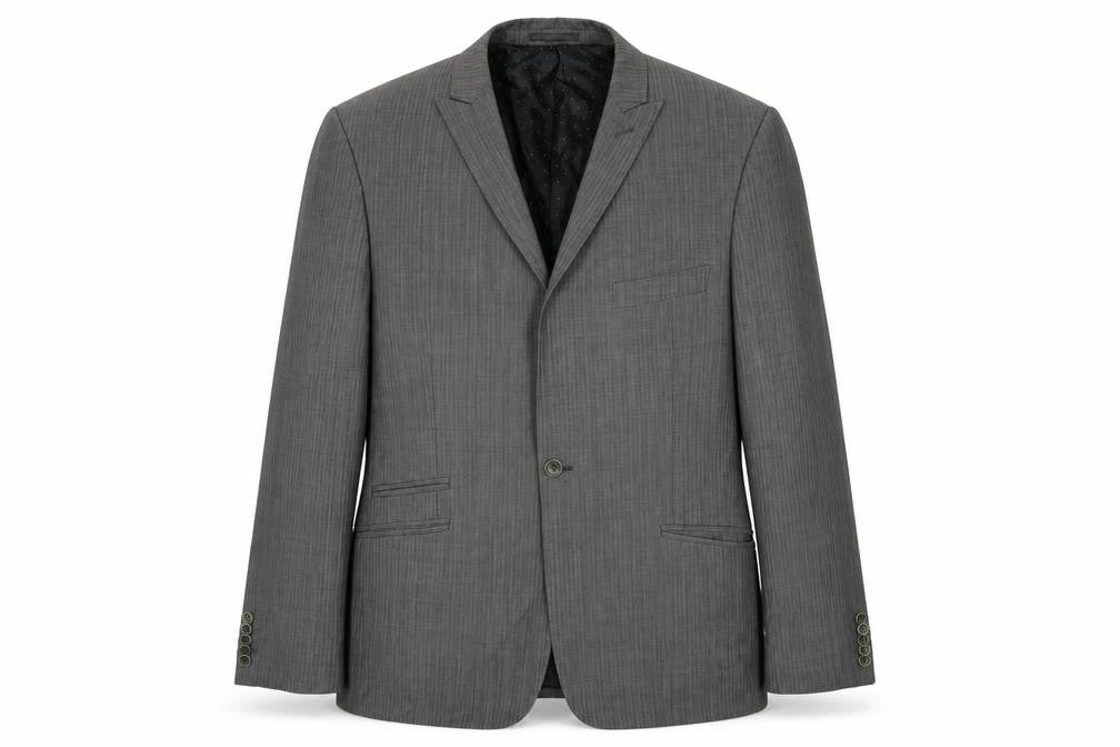 Front view of Fellini men’s grey jacket blazer, size 40
