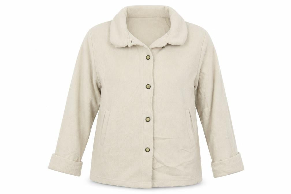 Preworn  Womens Beige   Jacket Coat Size S