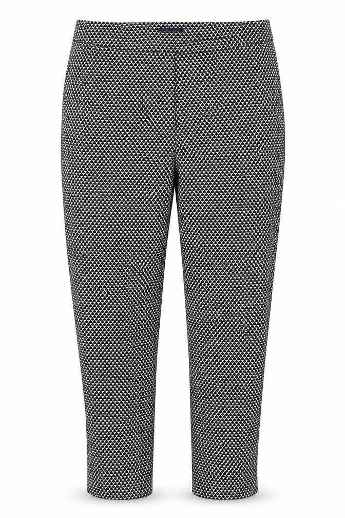 Marks and Spencer Womens Black Herringbone  Trousers  Size 10 L22 in