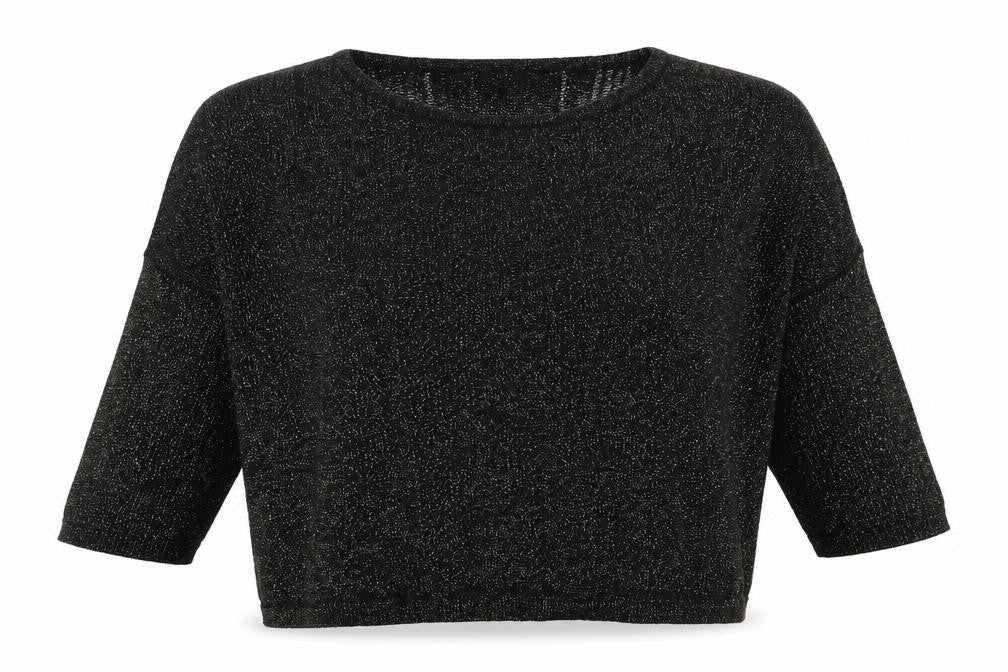 Front view of 18 & East women’s black jumper, size S