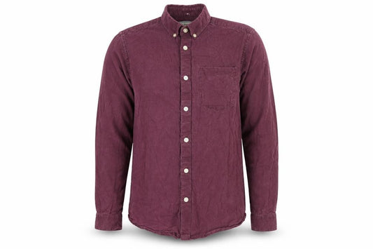 Front view of River Island men’s purple button-up, size XS