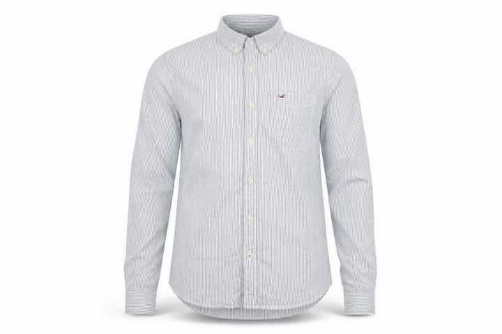 Hollister Mens Blue Striped   Button-Up Size S