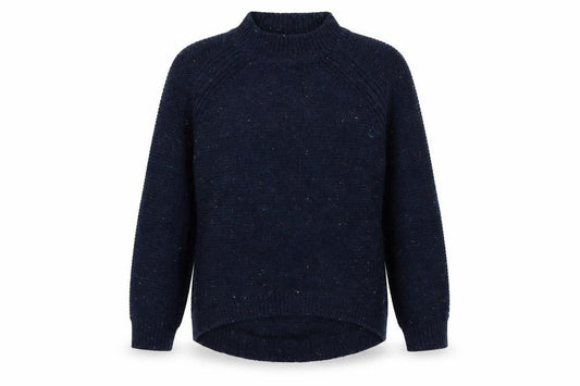 Front view of ASOS women’s blue knit jumper, size UK 8