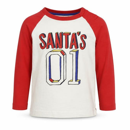 Nutmeg Boys Red   Basic T-Shirt Size 12-18 Months  - santa