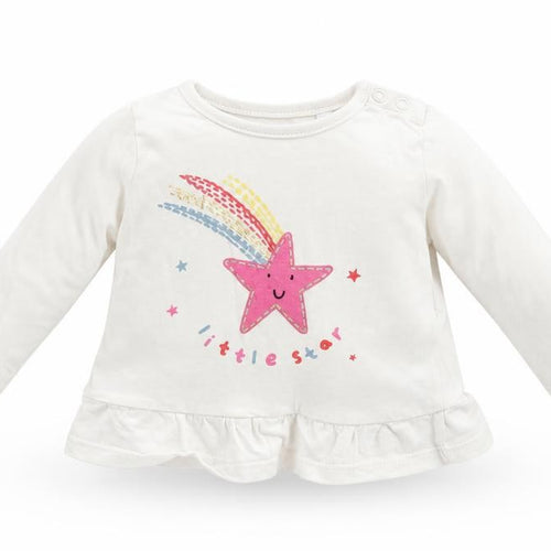 Blue Zoo Boys White   Basic T-Shirt Size 3-6 Months  - STAR