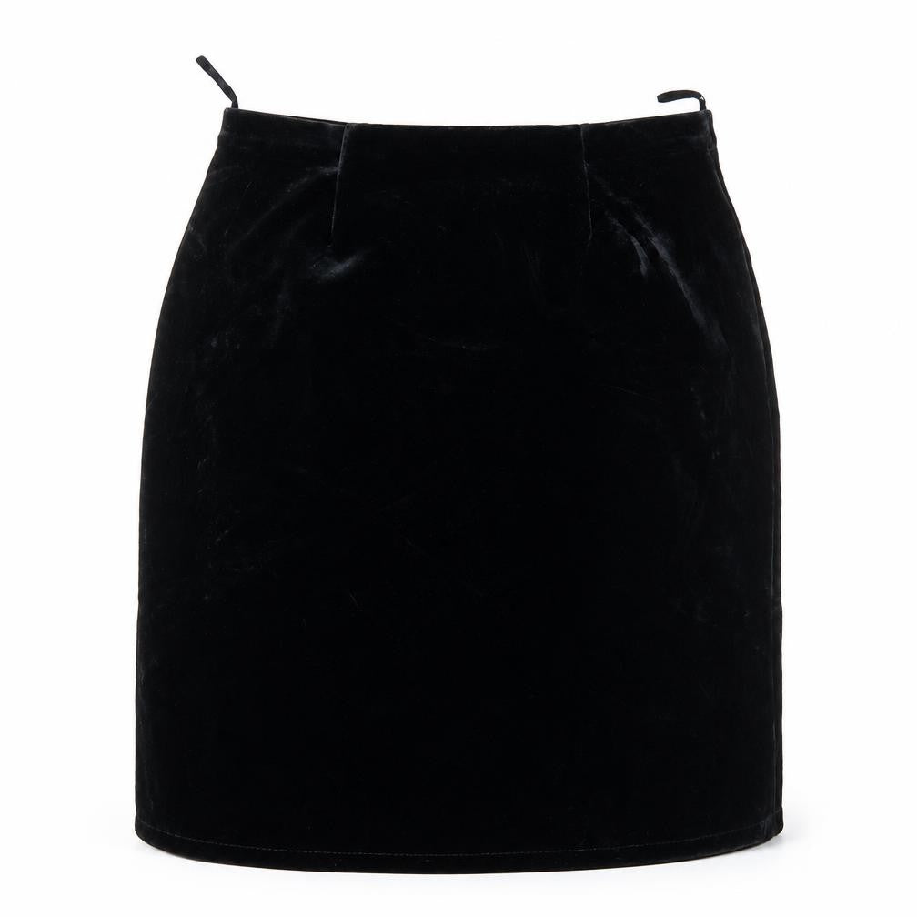 Betty Barclay Womens Black  Velour Straight & Pencil Skirt Size 36 in