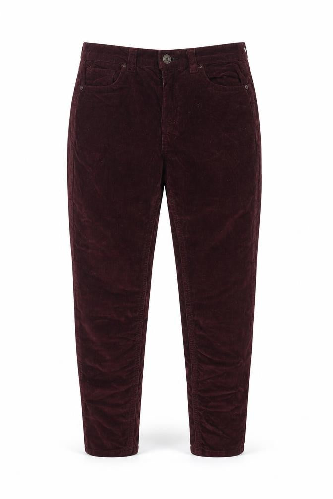 Topshop Womens Purple  Corduroy Trousers  Size 25 in L30 in