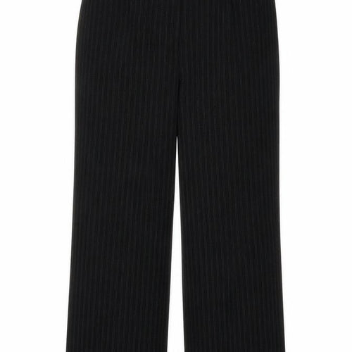 essence Womens Black Striped  Trousers  Size 18 L27 in