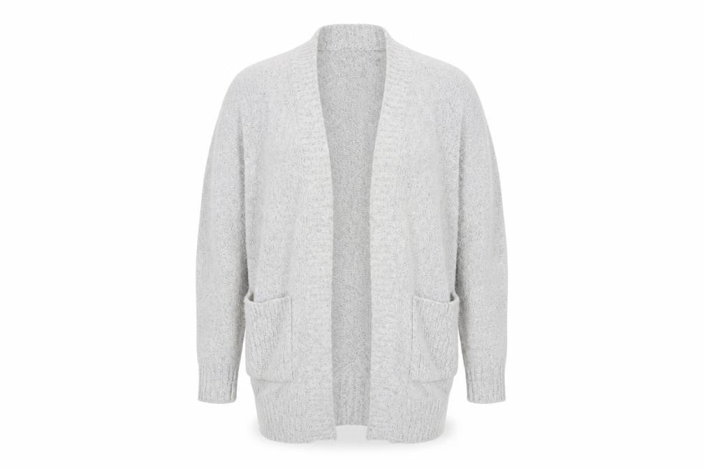 M&S Womens Grey   Cardigan Jumper Size M