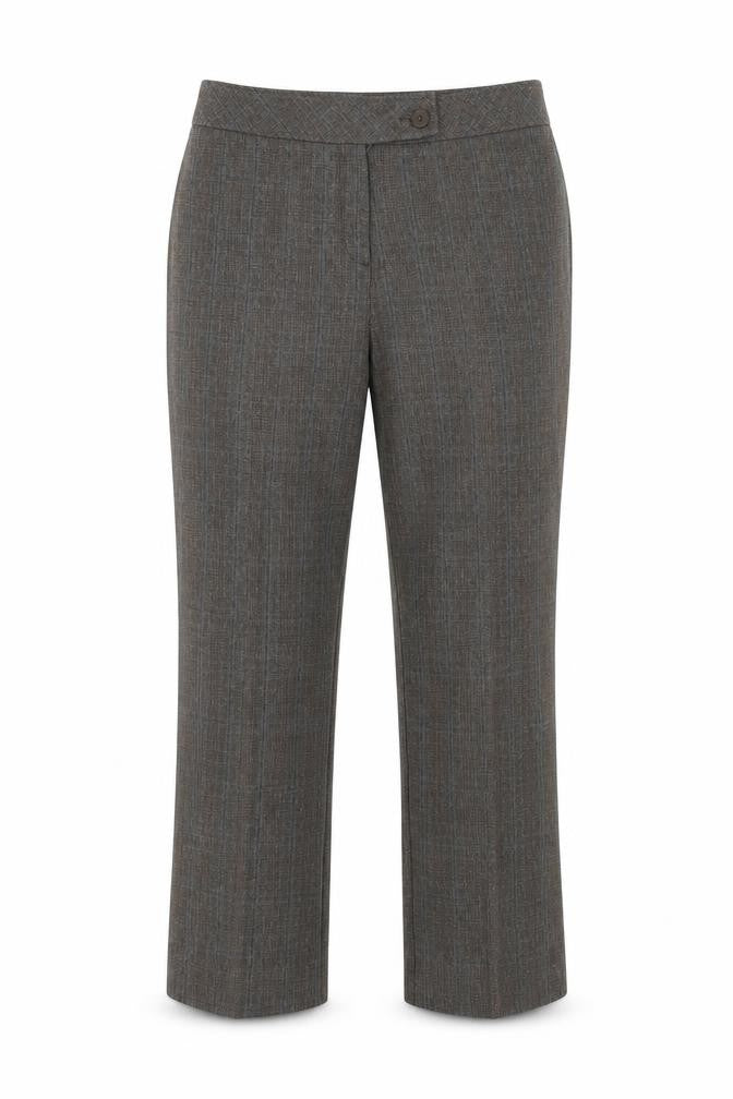 Mia Moda Womens Brown   Trousers  Size 14 L30 in