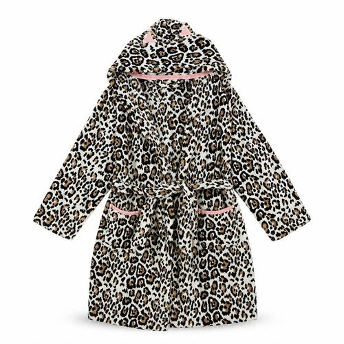 Preworn Girls Brown Animal Print  Cami Gown Size 4 Years