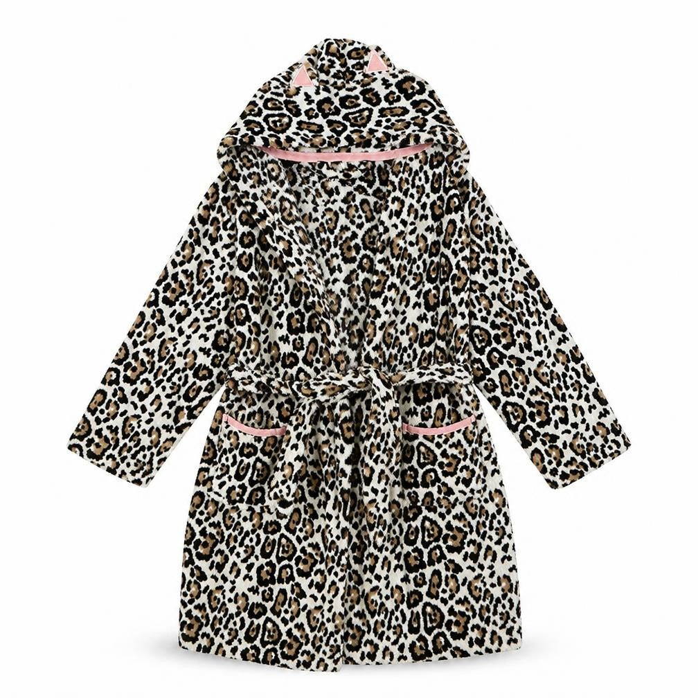 Preworn Girls Brown Animal Print  Cami Gown Size 4 Years