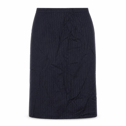 Marks and Spencer Womens Blue Striped  A-Line Skirt Size 12