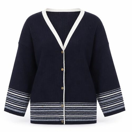 The Edinburgh Collection Womens Blue   Cardigan Jumper Size M