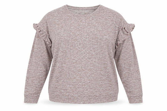 Front view of Papaya women’s pink jumper, size UK 12