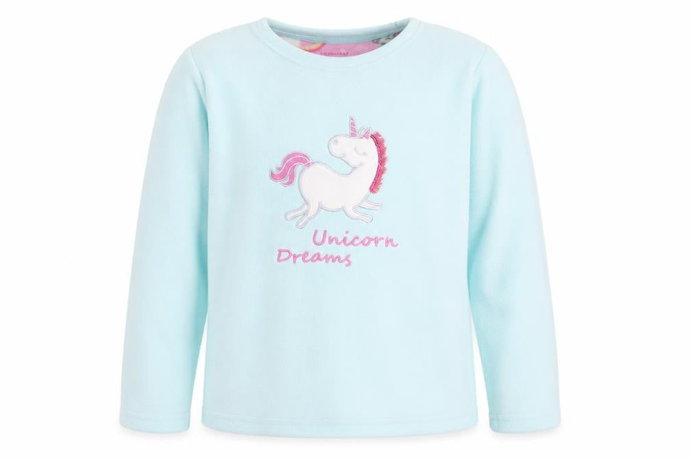 Front view of Primark girls’ blue rayon jumper, size 9, years