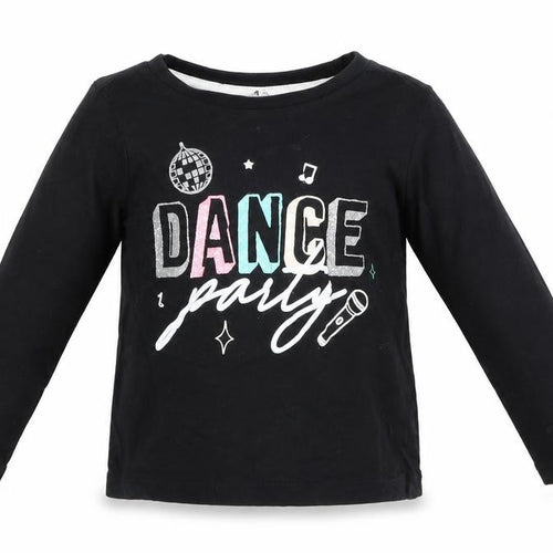 PEP & CO Baby Black   Basic T-Shirt Size 12-18 Months  - dance party