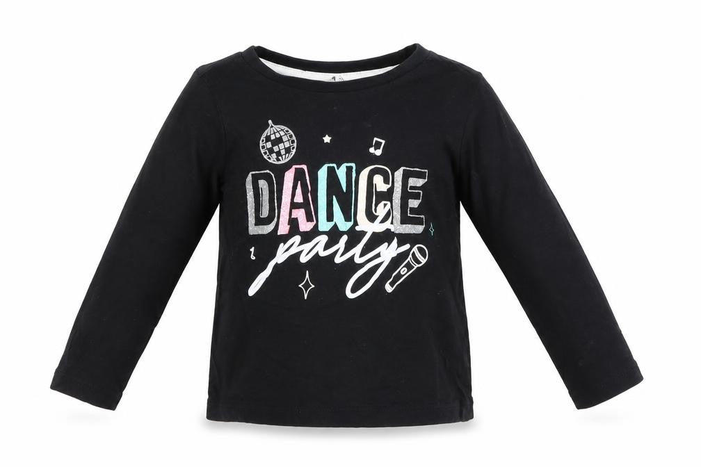 PEP & CO Baby Black   Basic T-Shirt Size 12-18 Months  - dance party