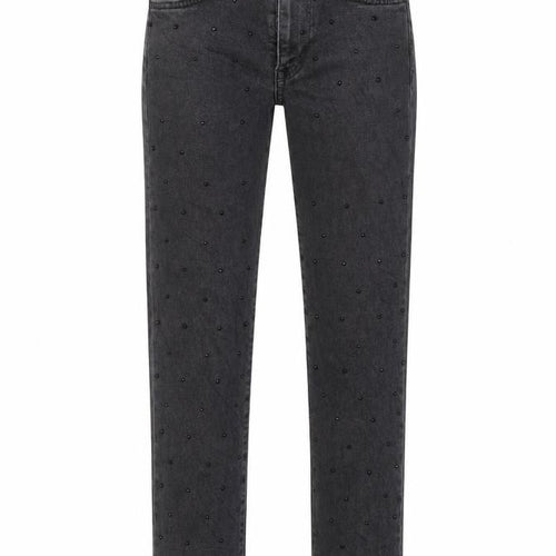 Preworn Womens Black  Denim Trousers  Size 6 L25 in