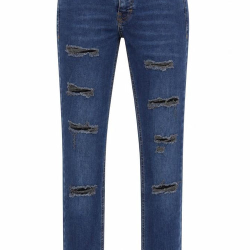 Topshop Mens Blue  Denim Straight Jeans Size 26 L32 in