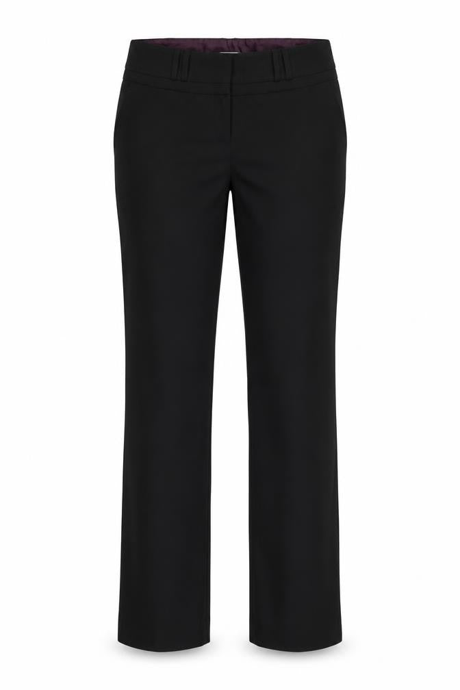 Front view of Peacocks women’s black trousers, size UK 32
