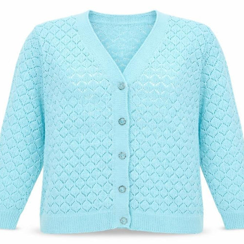 Pure & Natural Womens Blue   Cardigan Jumper Size M