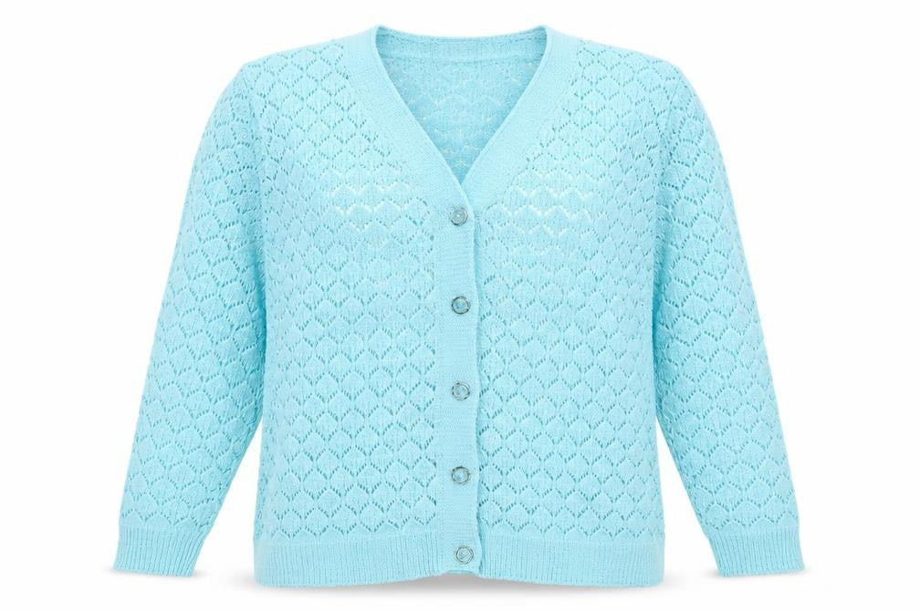 Pure & Natural Womens Blue   Cardigan Jumper Size M