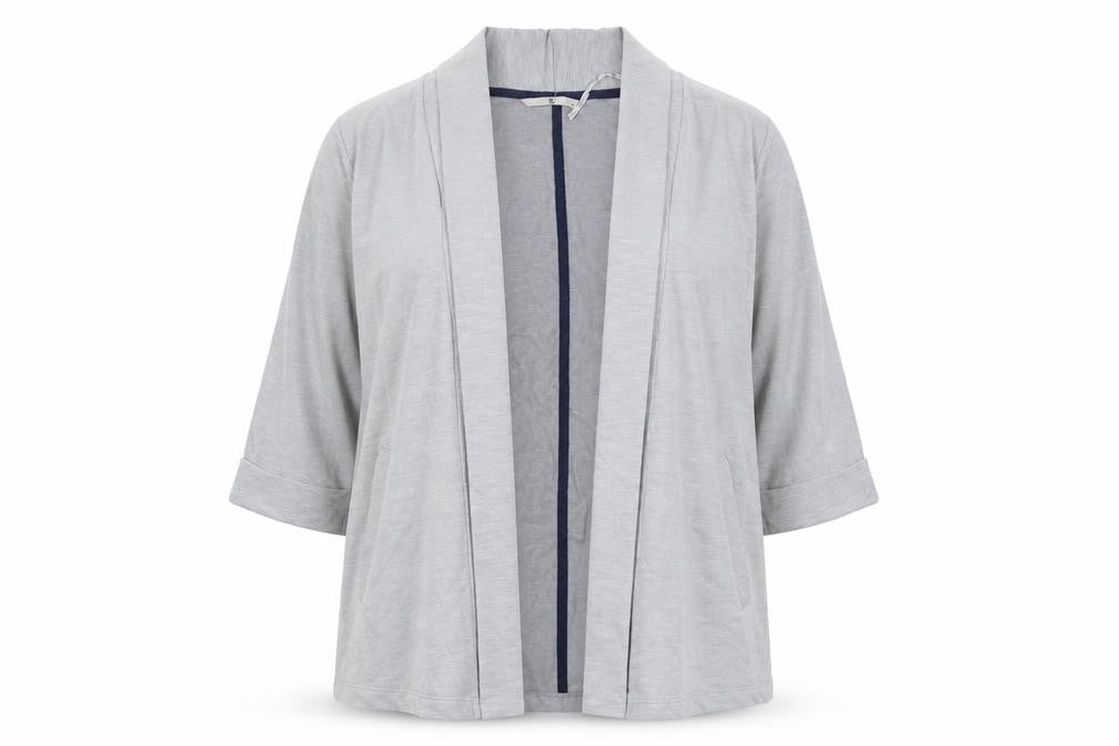 Front view of Tu women’s grey jacket, size UK 14