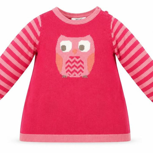 F&F Girls Pink Fair Isle  A-Line  Size 3-6 Months
