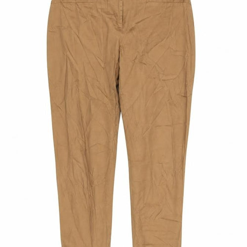 Dorothy Perkins Womens Beige   Trousers  Size 14 L25 in