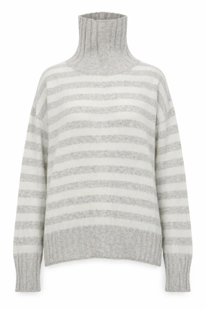 Front view of Editions women’s blue striped jumper, size L