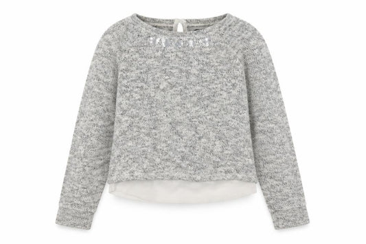 Front view of George girls’ grey jumper, size 10-11, years
