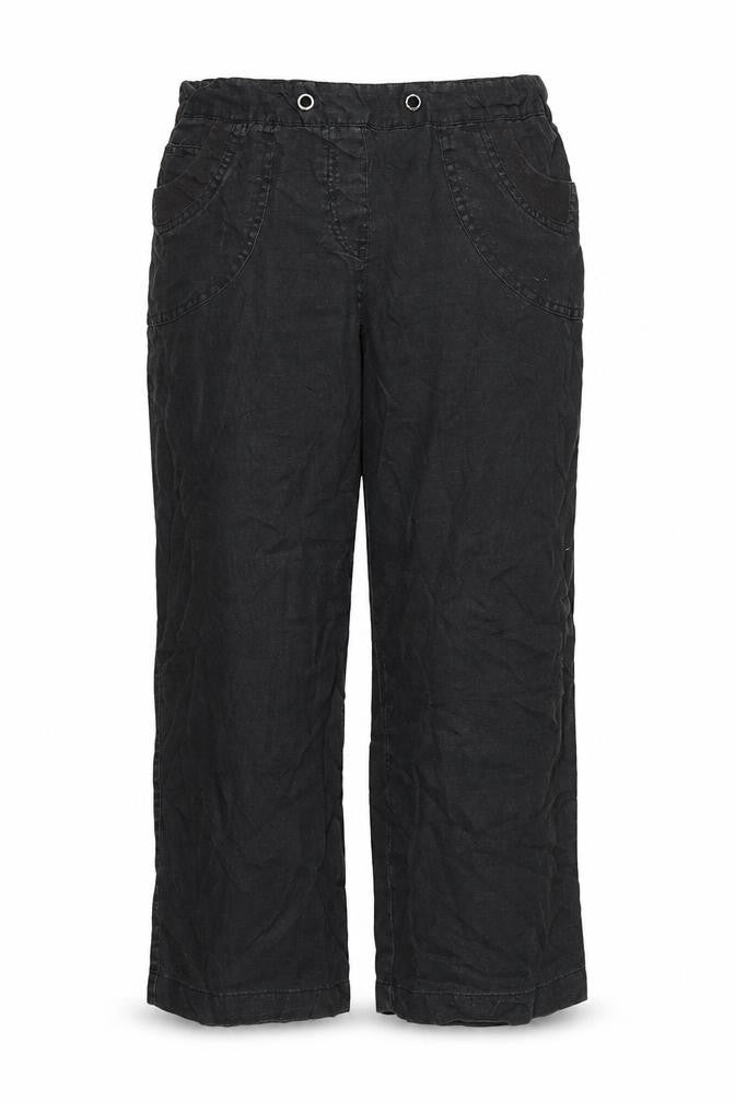 M&S Womens Black Houndstooth  Trousers  Size 14 L20 in