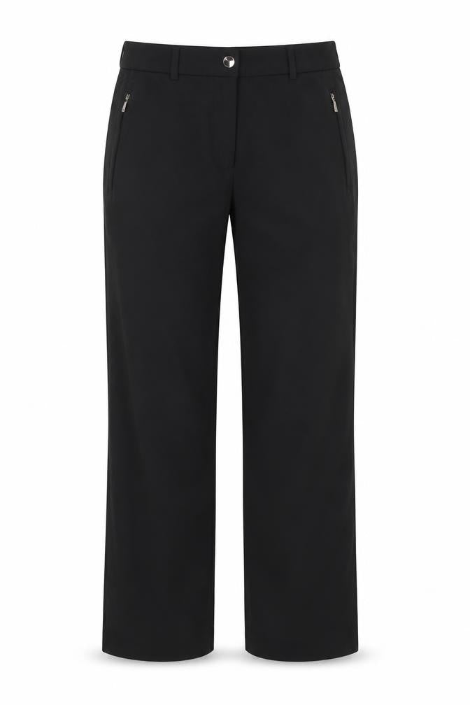 M&S Womens Black Houndstooth  Trousers  Size 8 L28 in