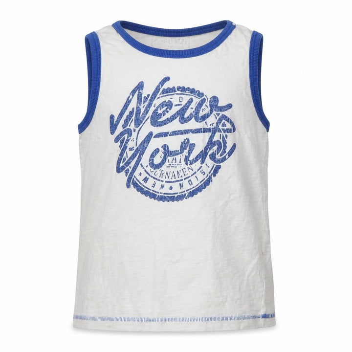 Matalan Boys White Basic Tank Size 5 Years