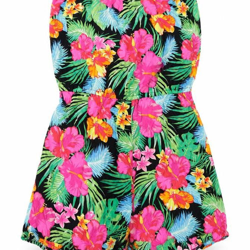 Matalan Girls Pink Floral  Romper One-Piece Size 12 Years