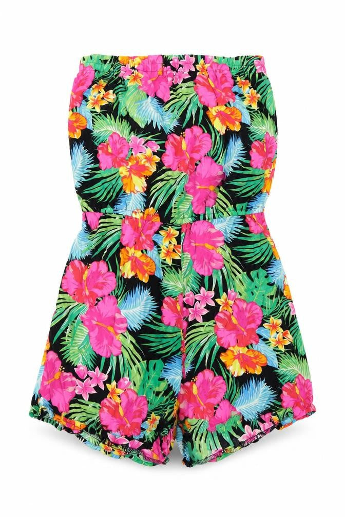 Matalan Girls Pink Floral  Romper One-Piece Size 12 Years