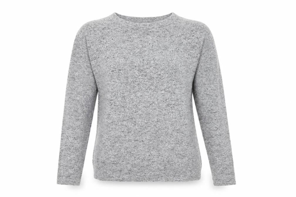 Front view of Dorothy Perkins women’s grey jumper, size UK 12