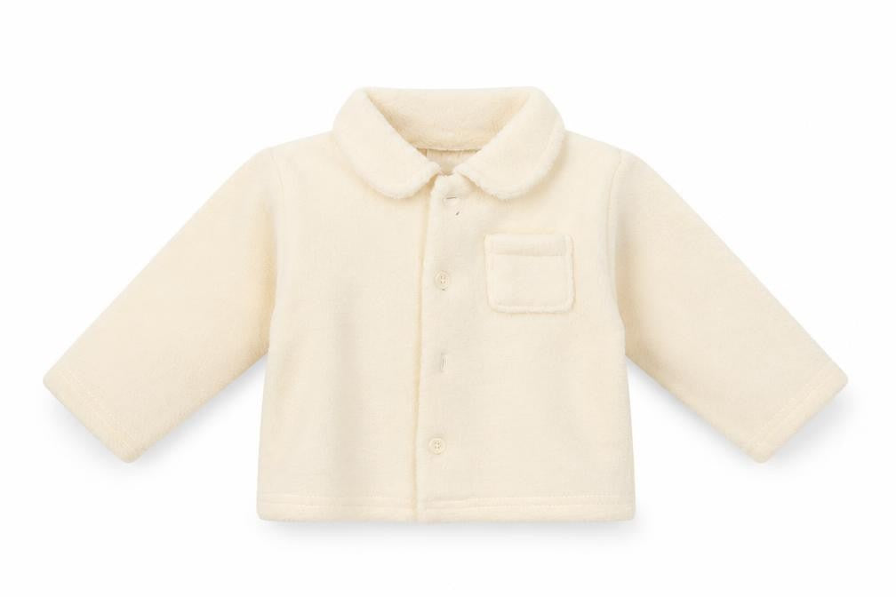 Front view of E.A Baby Ivory Jacket, size 3-6, Months