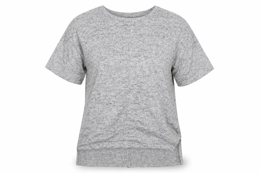 Front view of Primark women’s grey knit jumper, size UK 10