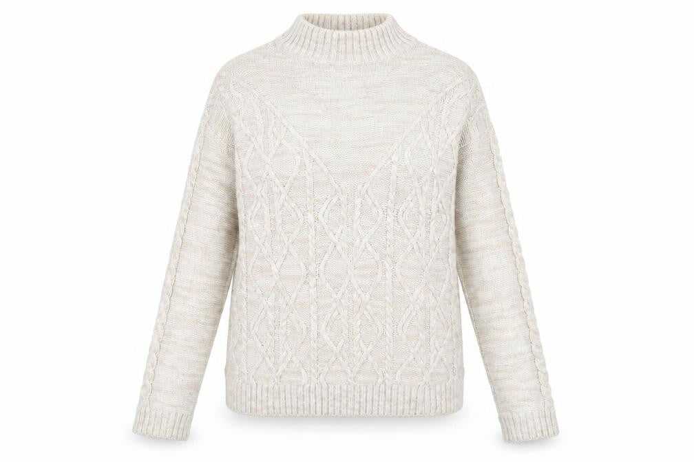 Papaya Womens Beige  Knit Pullover Jumper Size S