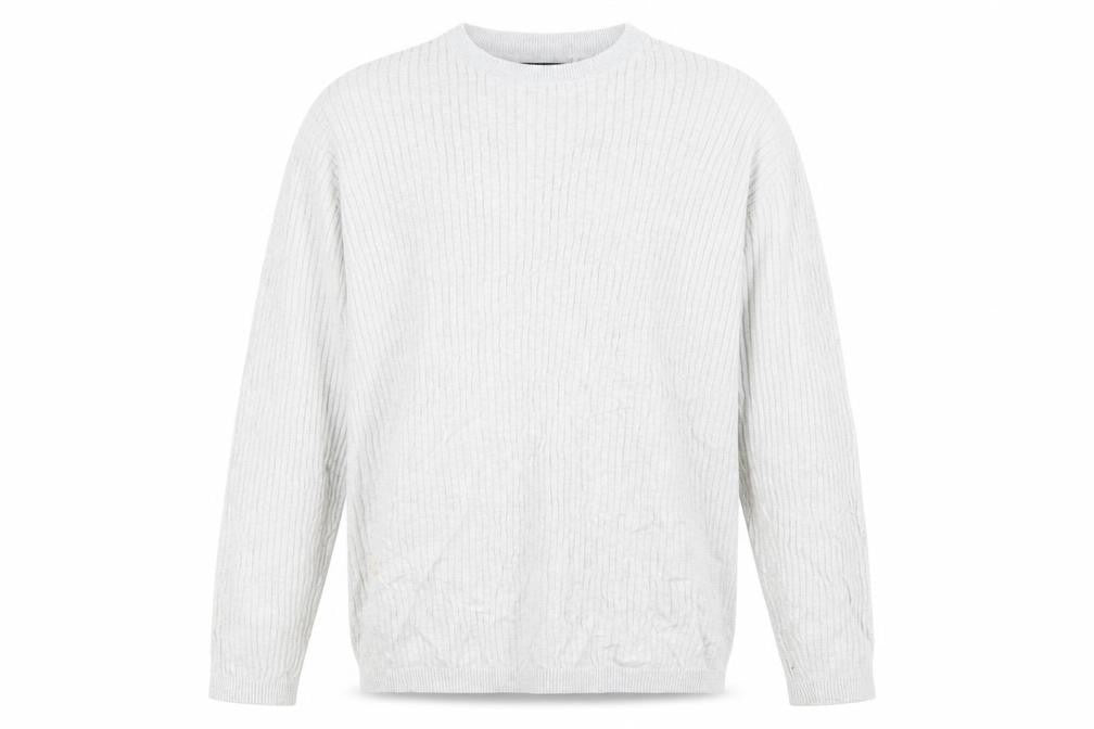 Front view of New Look men’s grey jumper, size 2XL