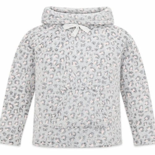 F&F Womens Grey Animal Print  Pullover Sweatshirt Size M