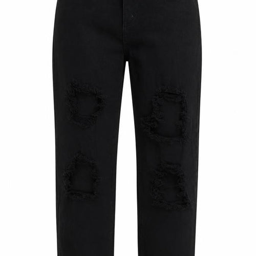 Boohoo Womens Black  Denim Mom Jeans Size 6 L27 in