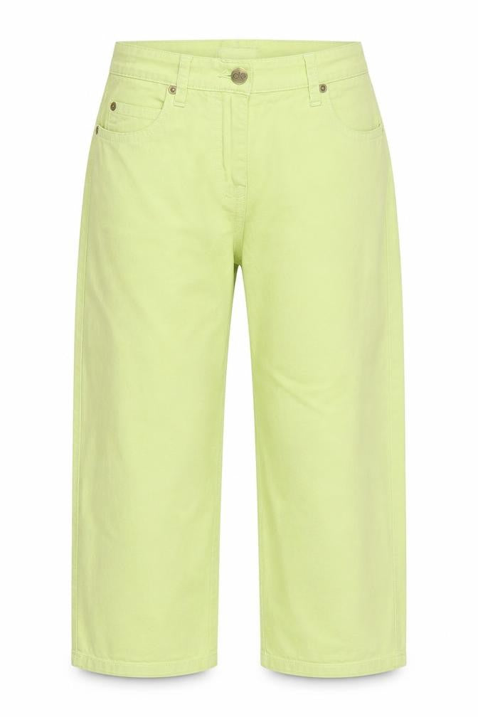 Front view of Cle women’s red cropped trousers, size UK 10