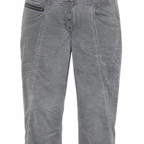 Cecil Womens Grey   Cropped Trousers Size 26 in L21 in