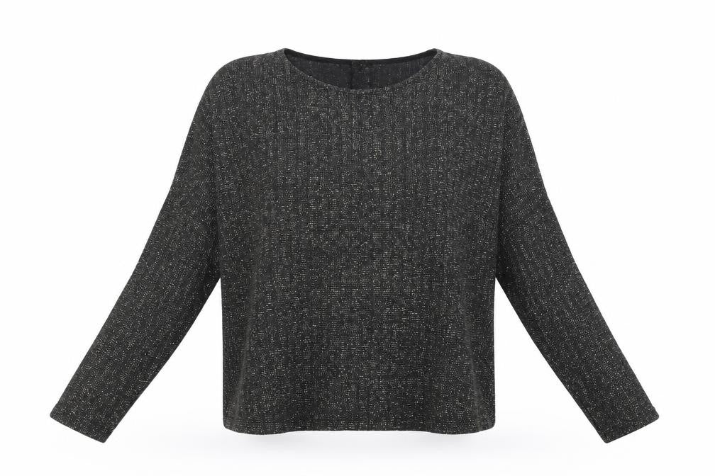 Front view of Zara women’s black jumper, size S