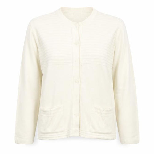 Casper Womens Beige   Cardigan Jumper Size L  - washable mark on arm